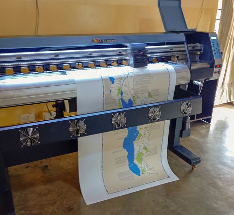 printing the malawi tourist map